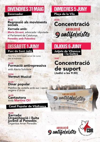 Jornades Antirepressives a Vilafranca