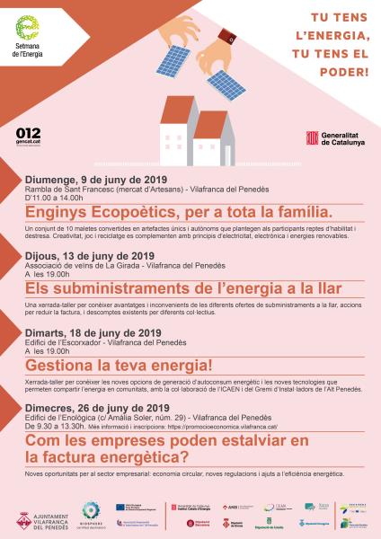Setmana de l’Energia 2019 a Vilafranca del Penedès