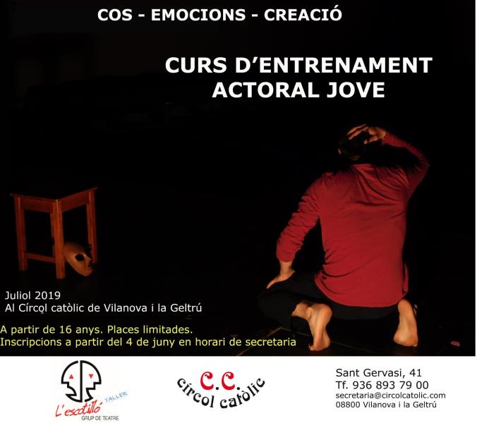 Curs intensiu d'entrenament actoral de L'escotilló Taller