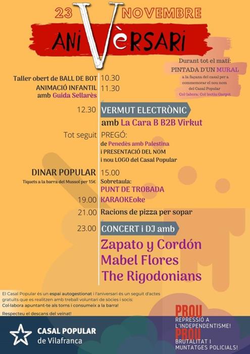 5è aniversari del Casal Popular de Vilafranca 