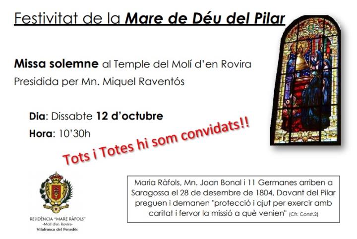 Festivitat de la Mare de Déu del Pilar al Molí d'en Rovira