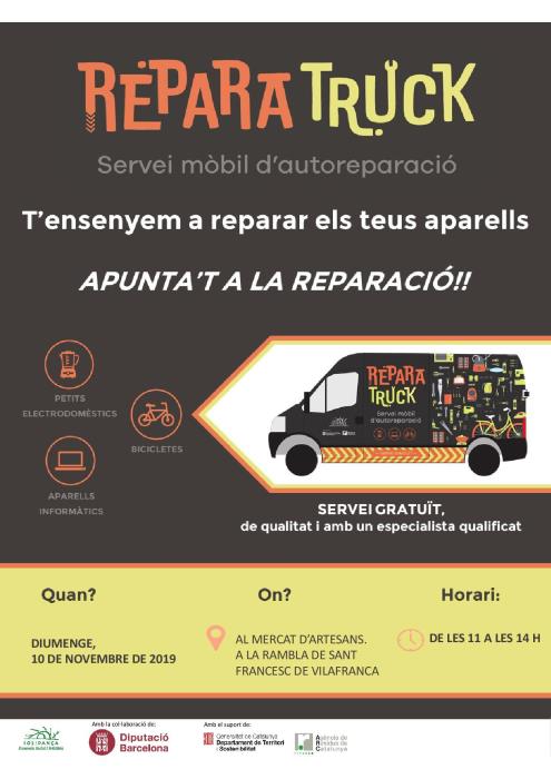 ReparaTruck, un servei mòbil d’autoreparació de petits electrodomèstics, bicicletes i aparells informàtics