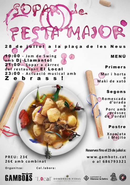 Sopar de Festa Major