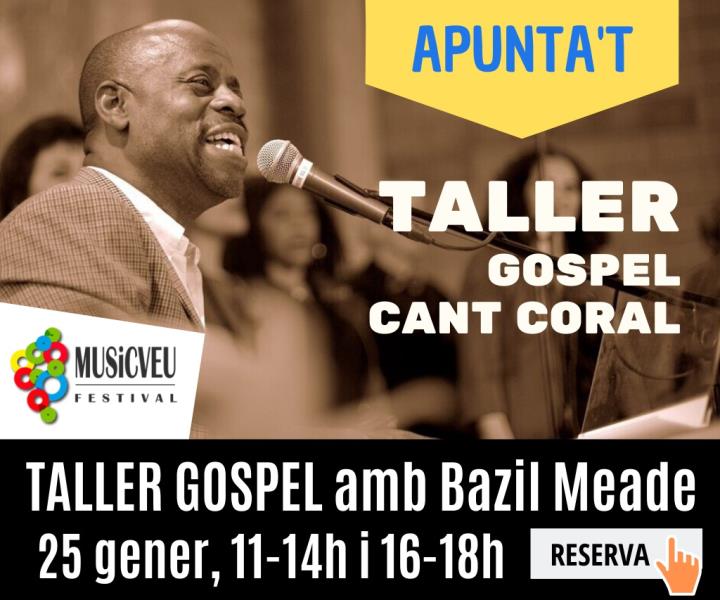 Taller de Gòspel i cant coral amb Bazil Meade