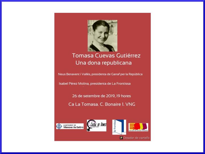 Tomasa Cuevas. Una dona republicana