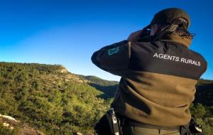 Agent Rural realizant tasques de vigilància