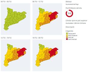 Alerta de Protecció Civil pel temporal de pluges, vent i mala mar. EIX