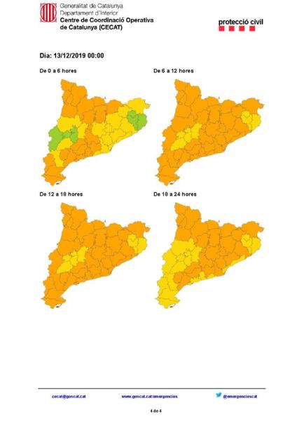 Alerta per una ventada general arreu del territori. EIX