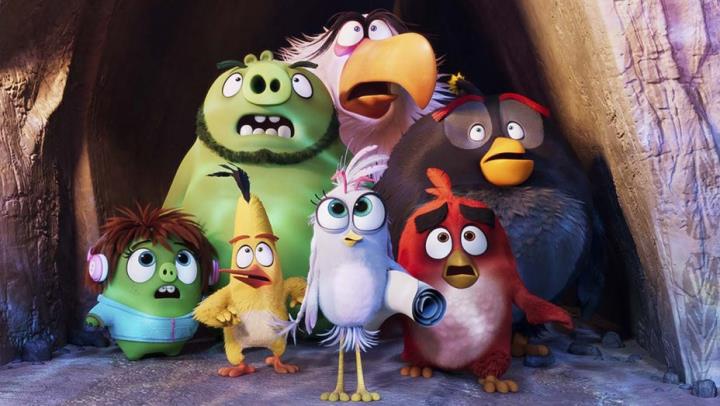 Alguns dels protagonistes de la segona part de la seqüela de la pel·lícula d'animació protagonitzada per ocells i porcs verds, 'Angry Birds 2'. Sony P