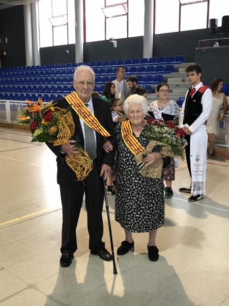 Amalia Romero i Modesto Setién, nous padrins de la gent gran de Cubelles. Ajuntament de Cubelles