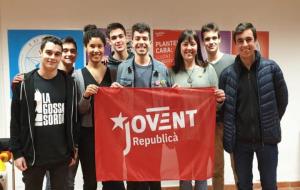 Assemblea que va celebrar ahir les joventuts d’ERC a Vilanova . ERC Vilanova