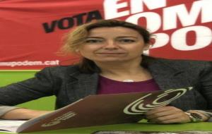 Carolina Burgos, escollida com a cap de llista de la coalició Catalunya en Comú-Podem a Cunit. ICV
