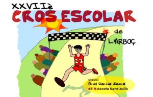 Cartell del XXVIIè Cros Escolar de l’Arbo. Ariel Garcia