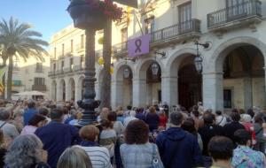 Centenars de persones es manifesten a Vilanova pel final del judici de l'1-O. CUP Vilanova