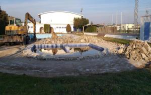 Comencen les obres de millora de la piscina de Sant Martí Sarroca