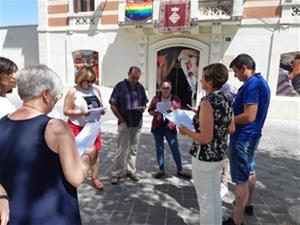 Commemoració del Dia Internacional de l'alliberament lesbià, gai, transsexual, bisexual i intersexual a Sant Pere de Ribes