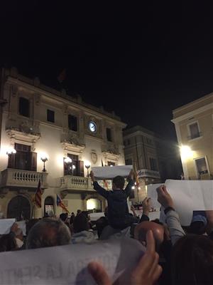 Concentració multitudinària a Vilafranca del Penedès contra la sentència del Tribunal Suprem