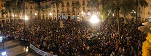Concentració multitudinària a Vilanova i la Geltrú contra la sentència del Tribunal Suprem