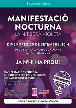 Convoquen a Calafell una protesta silenciosa per les violències sexuals d'aquest estiu. EIX