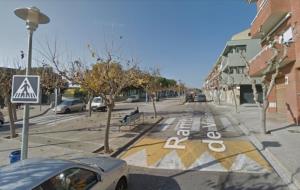 Cruïlla entre la rambla Arnau de Vilanova i el passeig de la Carrerada. Google Maps