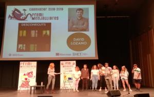 David Lozano, guanyador del premi Menjallibres amb ‘Desconeguts'. Ajuntament de Vilanova