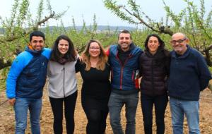 D’esquerra a dreta: Ramon Carbonell, Mònica Casas, Anna Rosinés, Àlex Dorado, Anna Baqués i José Bielma. CUP