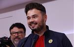 El diputat electe d'ERC al Congrés Gabriel Rufián en roda de premsa a la seu del partit. ACN