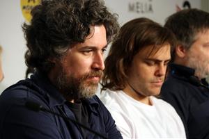 El director de '4x4', Mariano Cohn, l'actor Peter Lanzani, en roda de premsa al Festival de cinema de Sitges. ACN