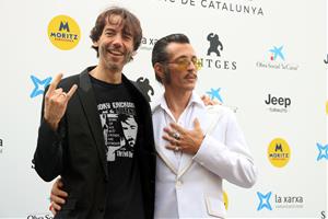 El director de 'An American Satan', Aram Garriga, i un dels protagonistes del documental Adam Cardone, al Festival de cinema de Sitges. ACN