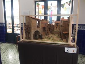 El Grup Pessebrista de Sitges exposa un diorama en 360º a la Biblioteca Santiago Rusiñol. Ajuntament de Sitges