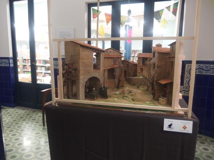 El Grup Pessebrista de Sitges exposa un diorama en 360º a la Biblioteca Santiago Rusiñol. Ajuntament de Sitges