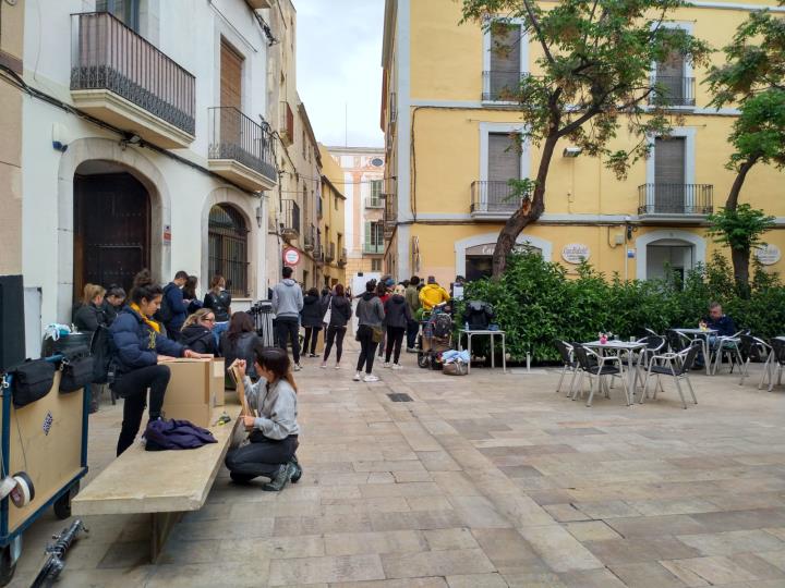 El nucli antic de Vilanova acull el rodatge del més nou de Captain Tsubasa, els populars Oliver i Benji. EIX