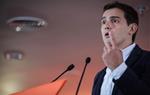 El president de Cs, Albert Rivera, durant la intervenció al Consell General de la formació. ACN