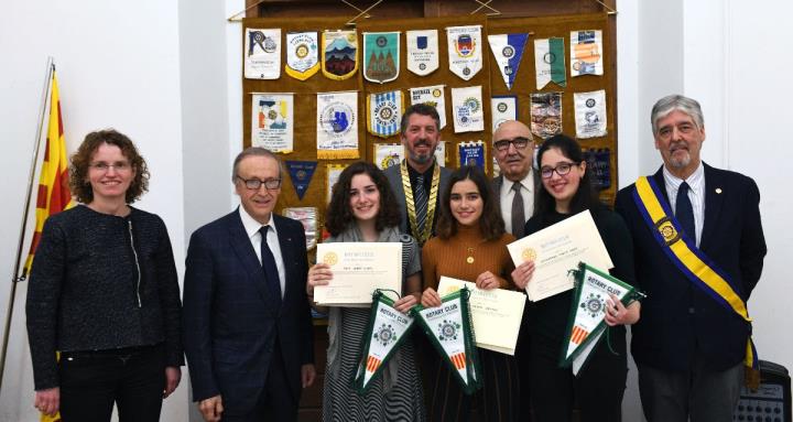 El Rotary Club lliura els premis als millors estudiants de batxillerat de Vilafranca del curs 17-18. Rotary Club