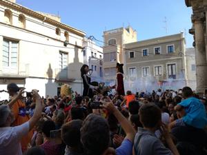 El Vendrell celebra la tornada dels gegants Salvador i Teresa