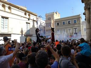 El Vendrell celebra la tornada dels gegants Salvador i Teresa