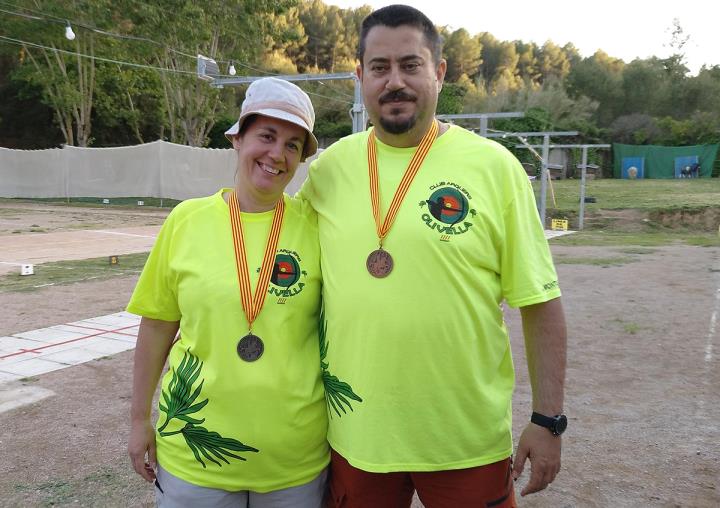 Els arquers del Club Arquers d'Olivella al 70è Campionat de Catalunya. Eix