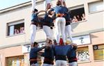 Els Castellers de Mediona estrenen un nou castell a la seva actuació a La Bisbal. Castellers de Mediona