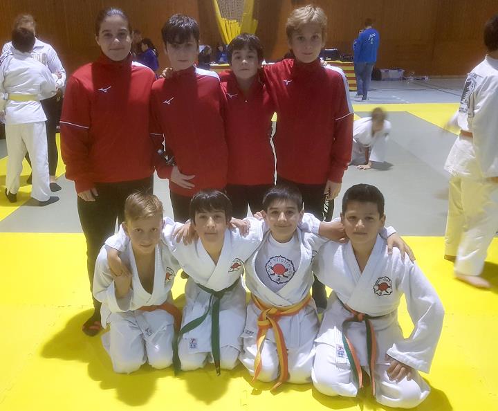 Els judoques de l'escola de Judo Vilafranca. Eix