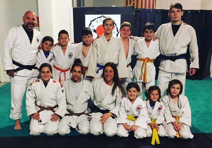 Els judoques del Club Judo Vilafranca. Eix