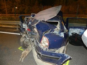 Els Mossos d'Esquadra detenen un  conductor per causar un accident de trànsit mortal a la C-32 a Cubelles