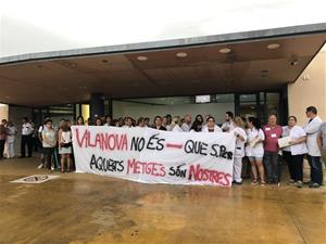 Els treballadors de l’hospital de Sant Antoni denuncien que la Generalitat vol retallar unilateralment els metges d’Urgències. Júlia Olivé
