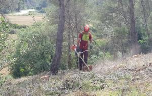 Els treballs forestals de prevenció d’incendis a Sant Pere de Ribes s’aprofitaran per produir biomassa. Ajt Sant Pere de Ribes