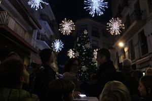 Encesa de l'enllumenat de Nadal a Sitges