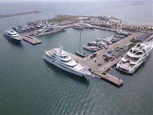 Enllesteixen la nova àrea tècnica per grans eslores del port de Vilanova i la Geltrú. Generalitat de Catalunya