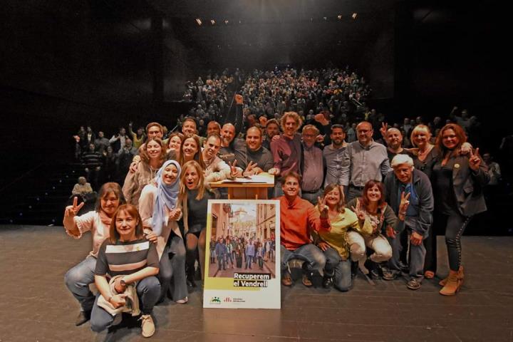 Entusiasme i convicció d’èxit en l’acte central de la campanya de Som Poble-ERC al Vendrell. Som Poble-ERC