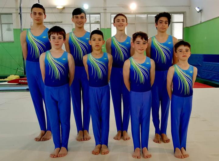 Equip GAM del Club Gimnàstica Vilanova. Eix