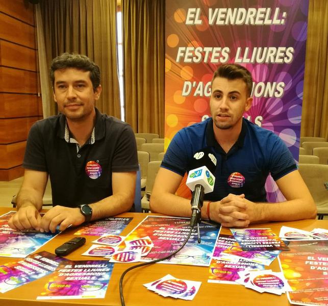 Es presenta la campanya “El Vendrell: festes lliures d’agressions sexuals”. Ajuntament del Vendrell