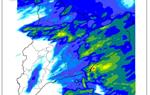 Estimació de la precipitació des d’ahir dilluns fins avui dimarts a les 9h hora local. EIX