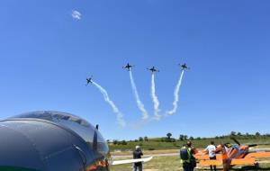 Exhibició acrobàtica en el festival aeri del 25è Aerosport, a l'Aeròdrom d'Òdena-Igualada. Aerosport